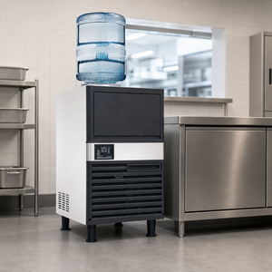 Machine à glaçons en cubes automatique en acier inoxydable pour comptoir, idéale pour cafés et restaurants – Meilleures ventes d'équipements commerciaux - Product Image 2