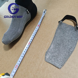 Chaussettes Axeman de haute qualité, chaussettes en maille de chaîne, acier inoxydable, botte | Chaussettes résistantes aux coupures pour la sécurité au travail | Chaussettes en métal antidérapantes durables - Product Image 2