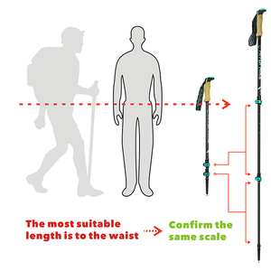 <span class=keywords><strong>Bastones</strong></span> de Senderismo Plegables Ultraligeros HOMFUL OEM de Fibra de Carbono 3K - Product Image 6
