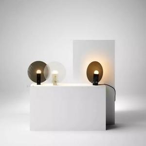 Postmodern <strong>Table</strong> Lamp - Frosted Glass <strong>Globe</strong> <strong>with</strong> Mesh Halo, Brushed Brass Pedestal, Bedside <strong>Light</strong> for Living Room or Study - Product Image 3