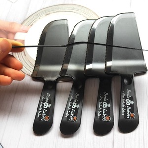 Custom baking tools plastic scraper cake cream hard silicone scraper hard cutting knife flour scraper slice