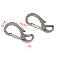 Pabrikan Desain Khusus Carabiner Baja Tahan Karat Bentuk Khusus Gaya Y2K Gantungan Kunci Gaya Ins Pengait Logam Aksesori DIY Logo Kustom