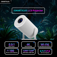 ISMARTX10S Console de jeu interactive portable HD Smart Android 13 avec projecteur, 2 Go de RAM, console de jeu vidéo avec projecteur LCD