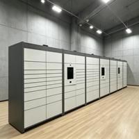 Loker Paket Pintar Kustom Kabinet Baja 1.2mm PC Dengan Integrasi Software Back-end API & SDK Tahan Cuaca untuk Keamanan
