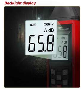 Máy đo âm thanh kỹ thuật số Tasi Ta8151 Máy đo độ ồn bằng nhựa 30 ~ 130dB Máy đo <span class=keywords><strong>Decibel</strong></span> - Product Image 4