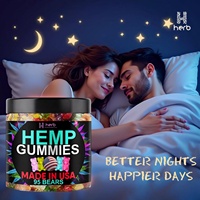 Gummies au chanvre en marque privée OEM, haute puissance, extrait d'huile de chanvre naturel, gomme, idéal pour la paix et la relaxation, saveur de fruits naturels