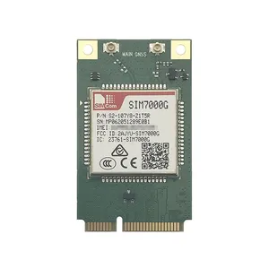 Nouveau module d'origine SIMCOM SIM7000G MINI PCIE récepteur GNSS à bande globale Module GPRS/EDGE quadribande Compatible avec SIM900