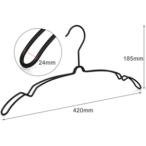 Cintre en métal au design unique avec encoches antidérapantes, durable et résistant à la rouille, cintre moderne pour magasin <span class=keywords><strong>de</strong></span> vêtements - Product Image 2