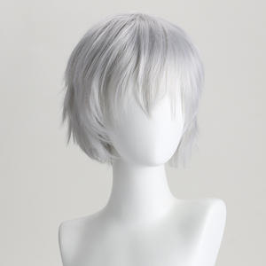 Parrucca Cosplay Anime-<span class=keywords><strong>Tokyo</strong></span> <span class=keywords><strong>Ghoul</strong></span> - Yakuza tipo-Kimihiro Kinoshita-argento-bianco Halloween - Product Image 5