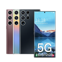 Smartphone Android 12 5G Octa Core 6,8 pouces 16 Go 512 Go Débloqué Charge rapide Caméra arrière 64 MP Caméra avant 32 MP Écran 120 Hz