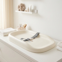 Tapis à langer antidérapant en EVA, imperméable et lavable, avec ceinture de sécurité, tapis de puériculture doux pour commode, du nouveau-né au bambin