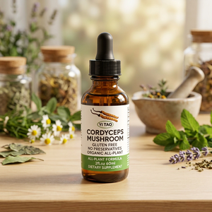 Cordyceps <b>Mushroom</b> <b>Drops</b> 60ml, All-Plant Formula, Gluten Free, No Preservatives, Liquid Extract Dietary Supplement for Energy - Product Image 1