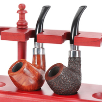 Nouvelle Pipe à Tabac Portable de Luxe en Bois de Bruyère Faite à la Main Réutilisable Vente en Gros