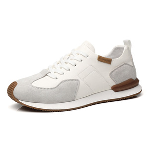 Zapatillas Casuales de Piel Vacuna Premium para Hombre, Suela Plana Cómoda de Cuero Suave para Desplazamientos Urbanos y Uso Diario - Product Image 4