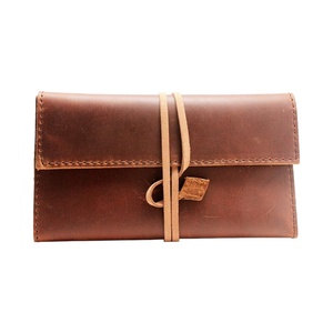 Boshiho Genuine Leather Drawstring Cigarette Case with Slot for <b>Rolling</b> Tip Paper Portable Durable Special Purpose Bags & Cases - Product Image 6