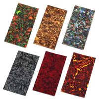 0.46/0.71/0.96/1.2/1.5mm Celluloïd Mère Perle Feuilles pour Guitare Picks Cellulose Feuille Tambour Couverture