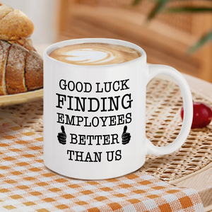 Cadeaux de départ du meilleur patron, tasse à <span class=keywords><strong>café</strong></span> en céramique de 11oz, nouveauté laissant adieu nouvel emploi retraite cadeaux d'anniversaire pour hommes femmes - Product Image 1