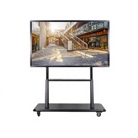 Tableau blanc interactif intelligent Google EDLA 4K de 75 pouces, écran tactile 40 points, partage d'écran sans fil pour les salles de classe