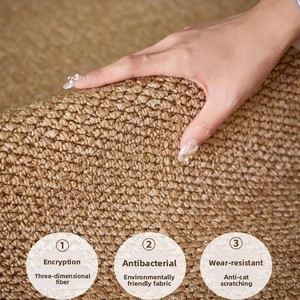 <span class=keywords><strong>Tapis</strong></span> <span class=keywords><strong>en</strong></span> chanvre, jute et <span class=keywords><strong>sisal</strong></span> écologique, réversible, antidérapant, doux, lavable, ignifuge, fait main pour la maison, adapté aux animaux domestiques - Product Image 2