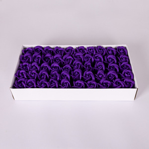 50 Pezzi/Scatola Teste di <span class=keywords><strong>Rose</strong></span> Artificiali in Sapone, Confezione Regalo, Fiori Profumati per Matrimoni e Feste, Fiori Decorativi Artificiali in Sapone - Product Image 3
