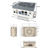 PC Mini Edge Tanpa Kipas AI Industrial Embedded 20TOPS Jetson Orin Nano untuk Ampere RAM 8/16GB Penyimpanan 2-3TB POE