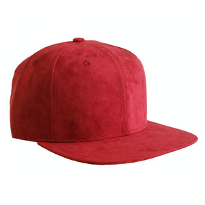 Custom Embroidery <b>Flat</b> Brim Structured Leather Strap Back Adjustable 6 Panel High Profile Structured Suede Snapback Hat <b>Cap</b> - Product Image 3