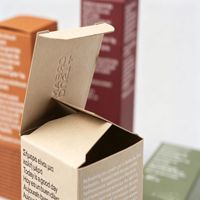 Boîte cadeau cosmétique personnalisée avec laminage mat pour crème visage et contour des yeux, boîte pliante carrée en carton blanc, logo et dimensions personnalisés