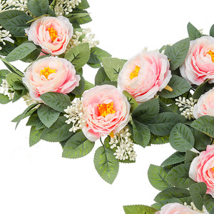 Wedding Decoration <b>Wall</b> Mounted <b>Flowers</b> Encryption Rose Leaves Simulation Tea <b>Flowers</b> <b>Flower</b> Vine - Product Image 3