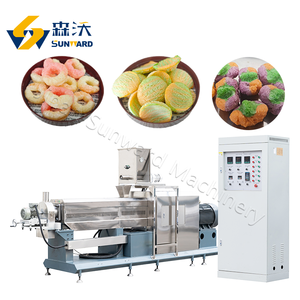 เครื่องผลิตแป้งพัฟข้าวโพดประสิทธิภาพสูง สายการผลิตอเนกประสงค์ เครื่องอัดรีดอาหารไฟฟ้า/แก๊ส แป้งข้าวโพด แป้งสาลี ข้าว - Product Image 6