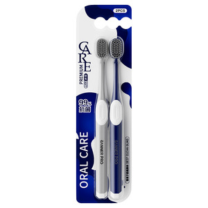 Cepillo de dientes antibacteriano con iones de plata Banner, cerdas suaves, cabezal ancho, cuidado bucal para adultos, 2 piezas - Product Image 5