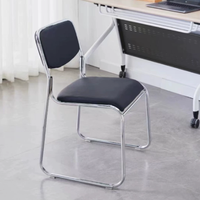 Chaise de bureau simple avec coussin en mousse, chaise d'ordinateur pour streamers solo, confortable pour les longues sessions à domicile