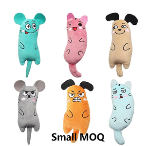 Jouet à mâcher en peluche pour chat, motif dessin animé, avec son, à la catnip, pour le nettoyage des dents, résistant aux morsures, anti-ennui, pour chatons, usage intérieur - Product Image 2