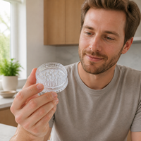 Nouvel accessoire de fumeur en gros : Broyeur à herbes en plastique portable 60 mm, trois couches, coloré