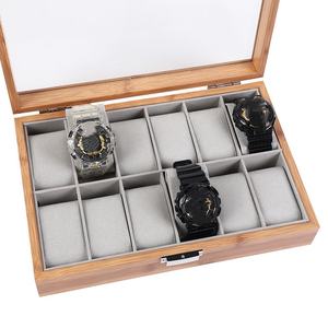 ساعة مستقيمة عالية الجودة وصديقة للأخشاب من خشب الورد بسعة كبيرة ساعة مستقيمة تخزين مجوهرات من خشب الخيزران مبطنة بالإسفنج - Product Image 6