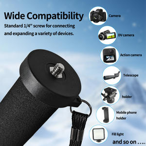 Monopode <span class=keywords><strong>de</strong></span> <span class=keywords><strong>chasse</strong></span> réglable ECHAIN, bâton <span class=keywords><strong>de</strong></span> tir en aluminium, trépied à fourche 1/4V avec vis 3/8'', support triangulaire tactique <span class=keywords><strong>pour</strong></span> l'extérieur - Product Image 2