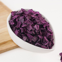 Granulés de pommes de terre déshydratées sèches en vrac flocons chips de patates douces violettes séchées à l'air