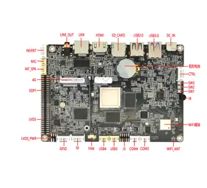 4K VP9 10位H265 H264板J3 Mipi摄像机30引脚FPC 5 * USB2.0安卓7.1安卓9.0安卓10.0安卓11.0 LPDDR4 4gb 32gb