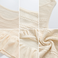 Robe longue en maille sans manches, coupe ajustée, avec volants, élégante et tendance, pour femme, idéale pour les soirées décontractées - Collection Été 2026
