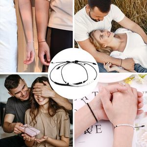 Handmade Adjustable Alloy <strong>Bracelets</strong> for Men Chinese Tai Chi <strong>Yin</strong> <strong>Yang</strong> Charm Trendy Friendship Braid <strong>Bracelets</strong> Gift for Couples - Product Image 4