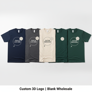 Camiseta de Algodón de Alta Calidad 280G con Estampado 3D en Relieve, Cuello Redondo, Talla Grande, para Hombre, Personalizable con Logotipo en Relieve - Product Image 2