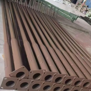 <strong>Hot</strong> Dip Galvanized Lighting Poles Custom Solar Street Light Pole for Municipal Highway Rural Project Factory OEM ODM Supply - Product Image 1