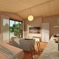 Maisonnette préfabriquée en bois de luxe sur mesure Quacent, durable, pour jardin, bureau et espace de vie, villa préfabriquée, cabane, assemblage rapide