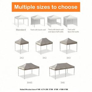 Tente publicitaire pliable en acier 3x3 pour événements extérieurs, fêtes et salons professionnels (vente en gros) - Product Image 5
