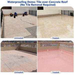 Revestimiento Impermeable de Poliuretano en Aerosol Elástico Transparente Invisible de Dos Componentes para Techos de Concreto y Paredes Exteriores - Product Image 3