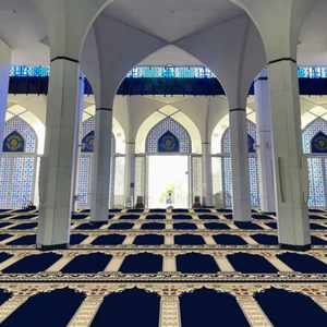 Tappeto da Preghiera Moderno Minimalista per Moschea, da Parete a Parete, a Strisce Verticali, Antiscivolo e Ignifugo, per Nuove Moschee dallo Stile Semplice - Product Image 5