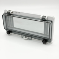 Boîtier en plastique transparent HD-10A IP67 avec couvercle étanche et verrouillage pour interrupteur MCB, idéal pour extérieur et applications aériennes