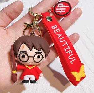 พวงกุญแจพลาสติก PVC รูปการ์ตูน แฮร์รี่ รอน เฮอร์ไมโอนี่ โวลเดอมอร์ กอลลัม แบบ 3 มิติ น่ารัก สำหรับผู้ชายและผู้หญิง - Product Image 1