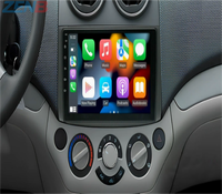 Autoradio Android avec écran tactile IPS de 9 pouces, navigation GPS, lecteur multimédia DVD avec caméra de recul pour Chevrolet Aveo 2006-2010