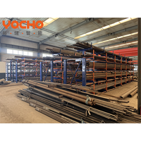 Étagère à cantilever télescopique anti-rouille de qualité industrielle pour entrepôt, stockage de matières premières longues, certifiée standard