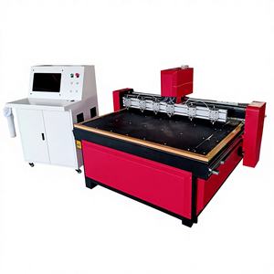 Machine de découpe de verre CNC SENBAI 1313 à table de découpe multi-têtes, 3 kW, 220 V, fabricant - Product Image 1